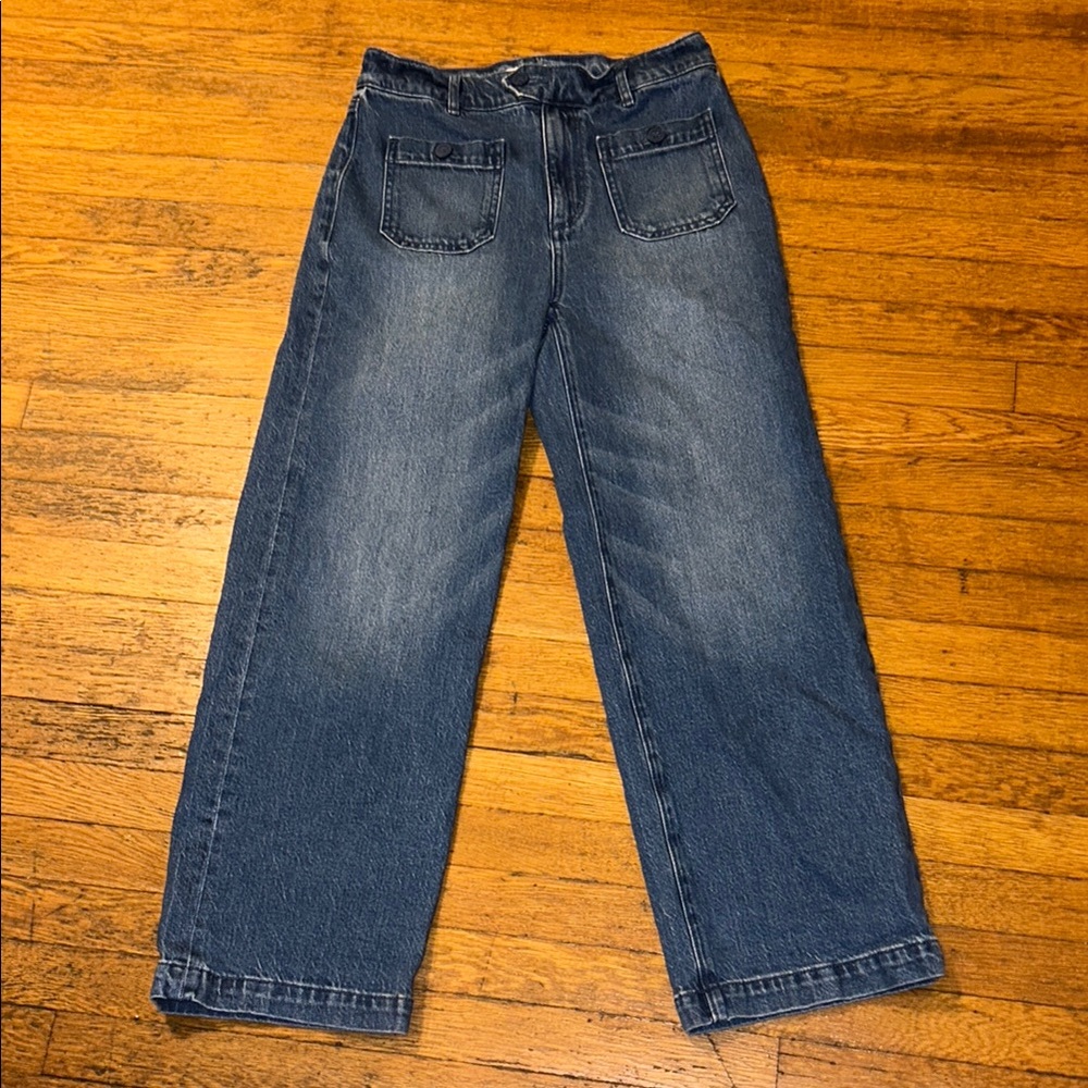 LOFT Womens Flare Wide Leg Jeans - Dark Blue, Black, Light Blue